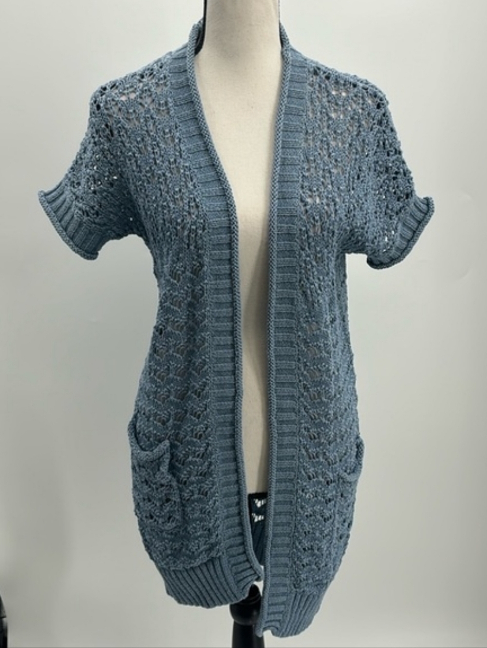 Sundance Crochet Open Duster Cardigan